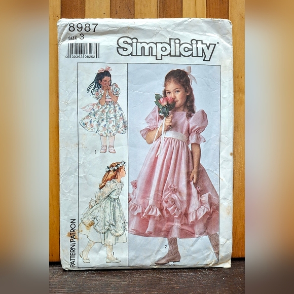 Simplicity | Dresses | Vintage Nos Simplicity 8987 Sewing Pattern Uncut ...